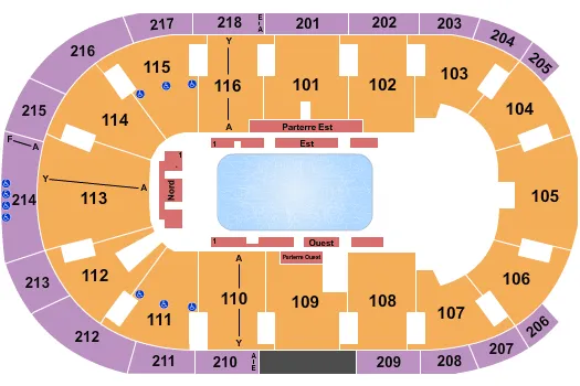 DISNEY ON ICE FROZEN Seating Map Seating Chart