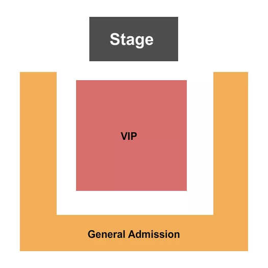ENDSTAGE VIP RESERVED GENERAL ADMISSION Seating Map Seating Chart