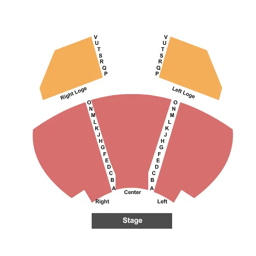 END STAGE Seating Map Seating Chart
