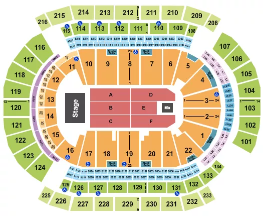 ENDSTAGE STUDIO SUITES Seating Map Seating Chart