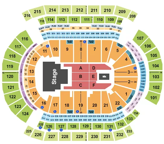 I DLE Seating Map Seating Chart
