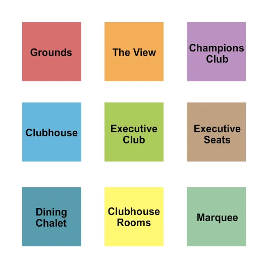 WELLS FARGO CHAMPIONSHIP Seating Map Seating Chart