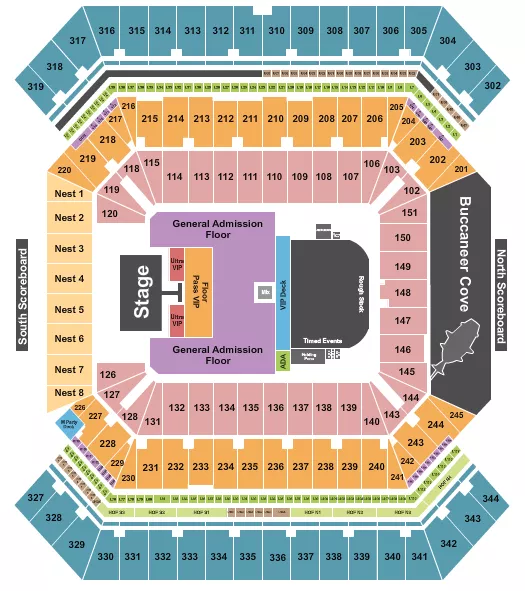 HONDO RODEO FEST Seating Map Seating Chart