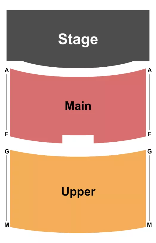 RON CAROL COPE STADIUM ENDSTAGE Seating Map Seating Chart