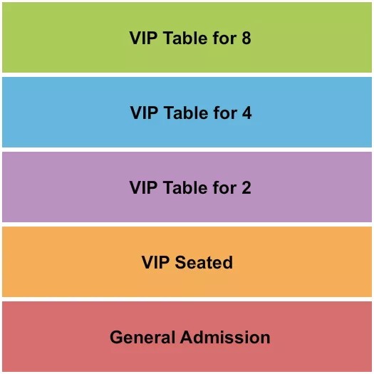 RED LACE BURLESQUE ATLANTIC CITY BURLESQUE Seating Map Seating Chart