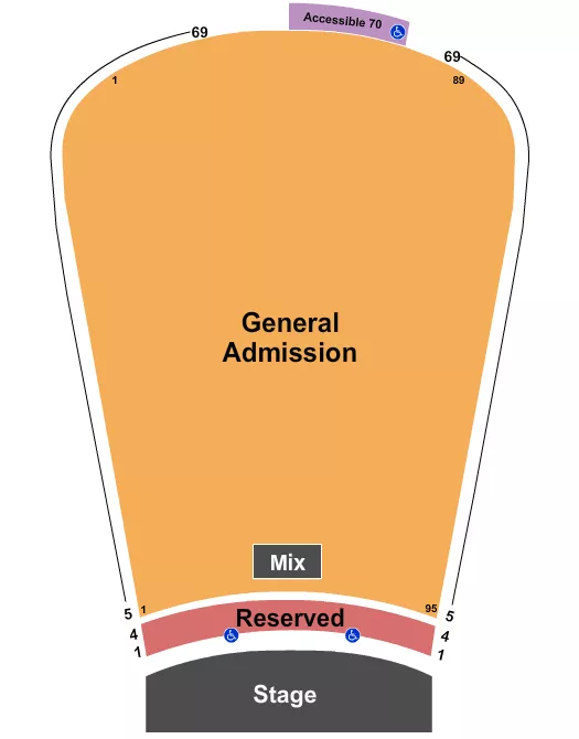 RESERVED 1 4 GA 5 69 Seating Map Seating Chart