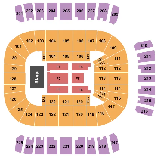 ENDSTAGE 2 Seating Map Seating Chart