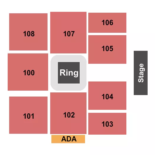 WWE Seating Map Seating Chart