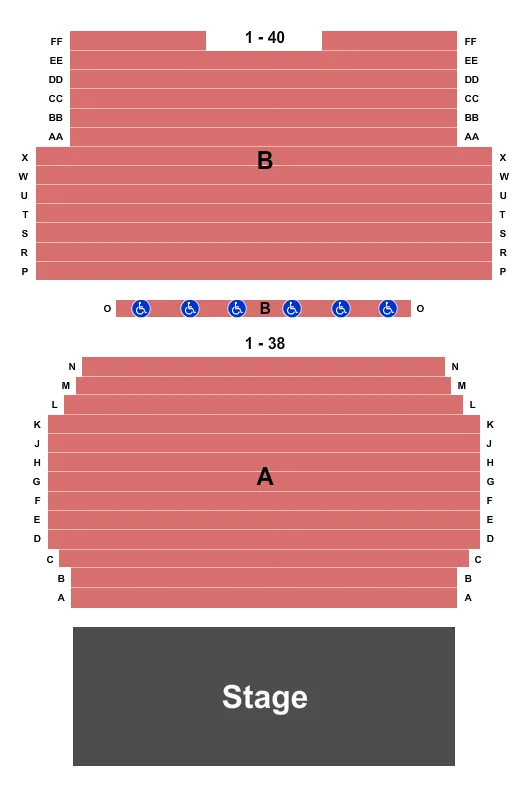 ENDSTAGE Seating Map Seating Chart