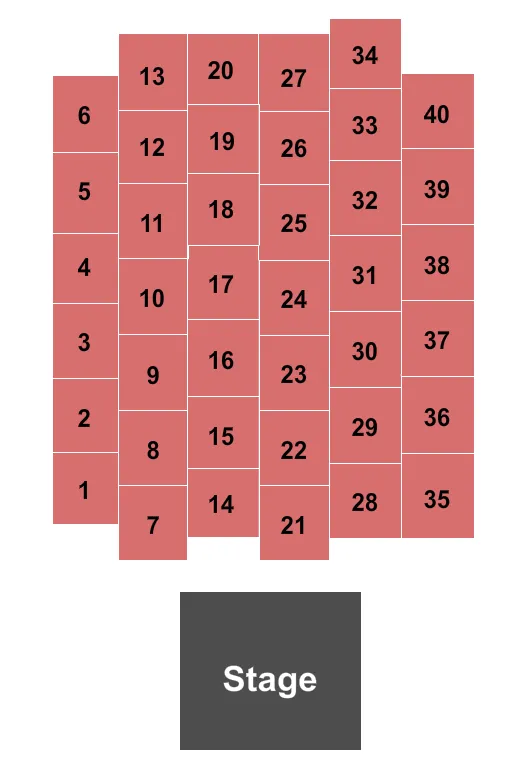 RIVERS CASINO PHILADELPHIA ENDSTAGE TABLES 2 Seating Map Seating Chart