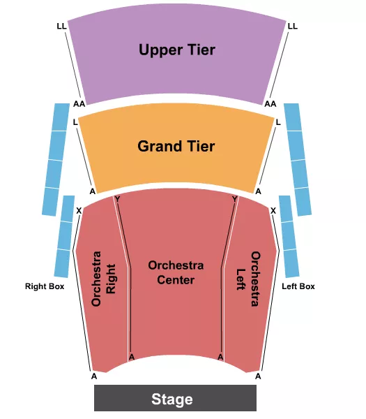 ENDSTAGE 2 Seating Map Seating Chart