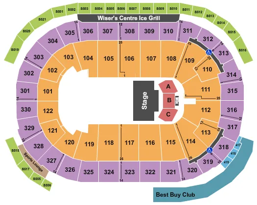 PAW PATROL LIVE Seating Map Seating Chart
