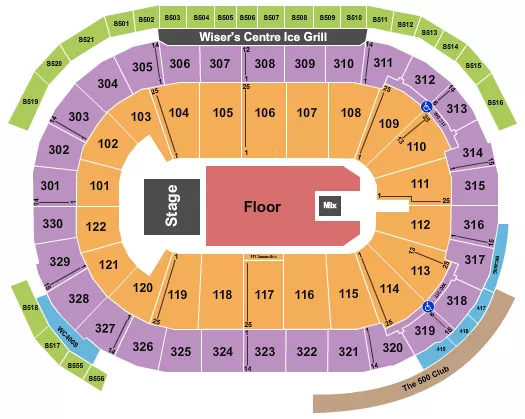 SNOOP DOG Seating Map Seating Chart