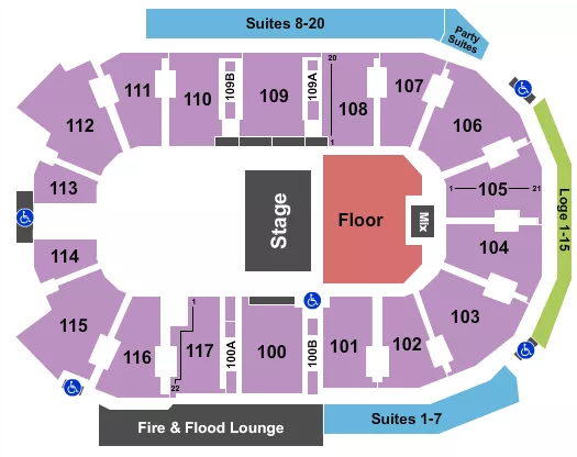 HALFHOUSE 3 Seating Map Seating Chart