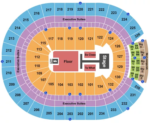 TATE MCRAE Seating Map Seating Chart