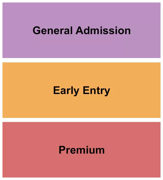 PREM EARLY ENTRY GA Seating Map Seating Chart