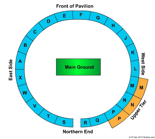 ROSE BOWL ENGLAND CRICKET Seating Map Seating Chart