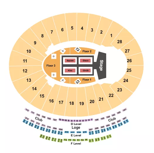 ROSE BOWL STADIUM PASADENA HARRY STYLES Seating Map Seating Chart