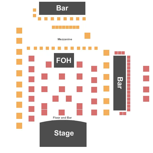 END STAGE Seating Map Seating Chart