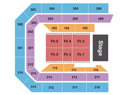 ENDSTAGE 4 Seating Map Seating Chart
