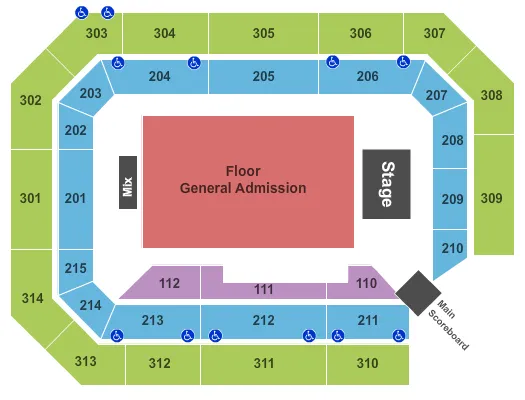 FETTY WAP Seating Map Seating Chart