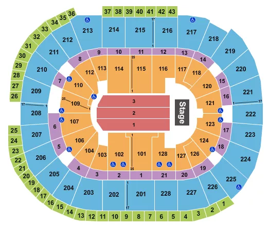 ENDSTAGE 6 Seating Map Seating Chart