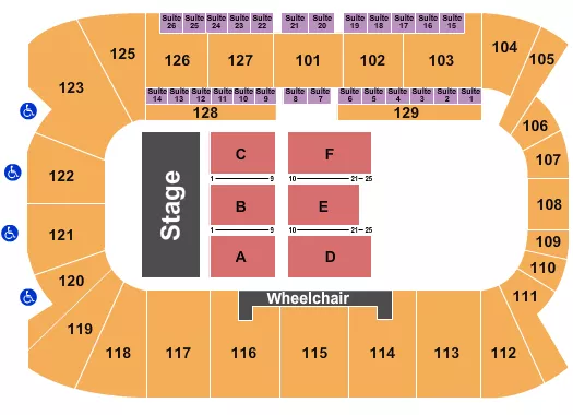 HALF HOUSE RSV Seating Map Seating Chart