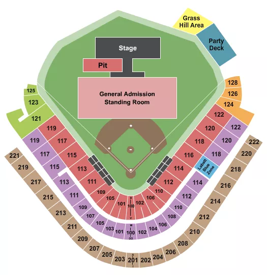 CONCERT Seating Map Seating Chart