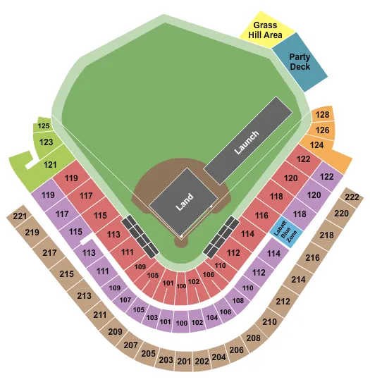 NITRO CIRCUS Seating Map Seating Chart