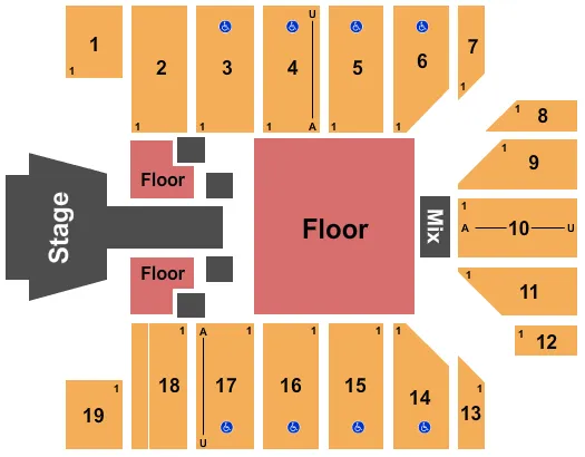 DUDE PERFECT Seating Map Seating Chart