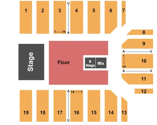 SKILLET Seating Map Seating Chart