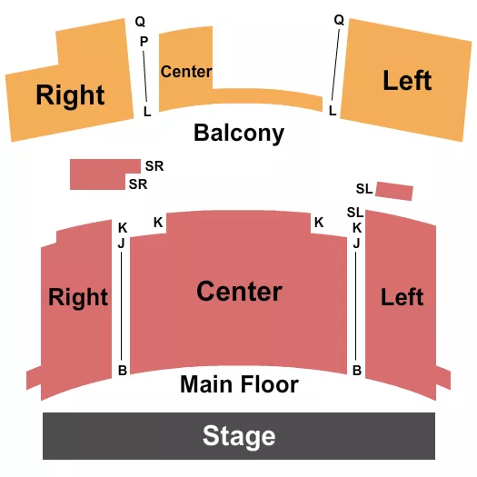 ENDSTAGE Seating Map Seating Chart