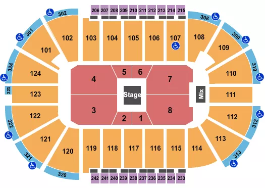 CENTERSTAGE Seating Map Seating Chart