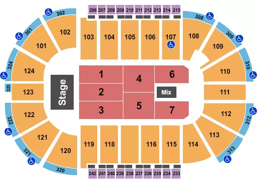 ENDSTAGE 6 Seating Map Seating Chart