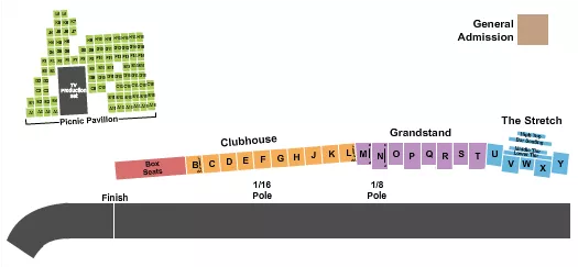 HORSE RACING Seating Map Seating Chart