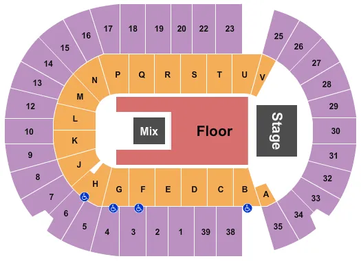 ENDSTAGE 4 Seating Map Seating Chart