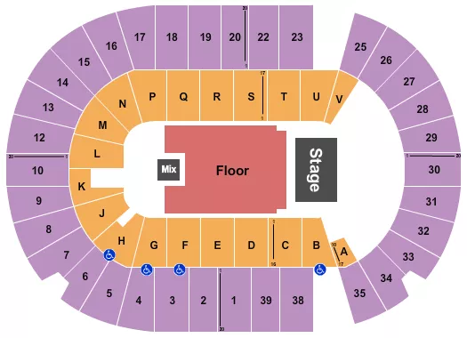 ENDSTAGE 5 Seating Map Seating Chart