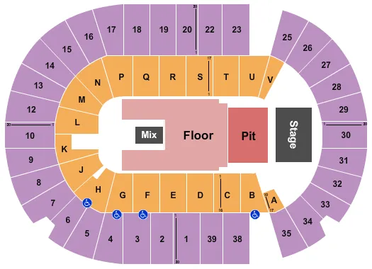 THE OFFSPRING Seating Map Seating Chart