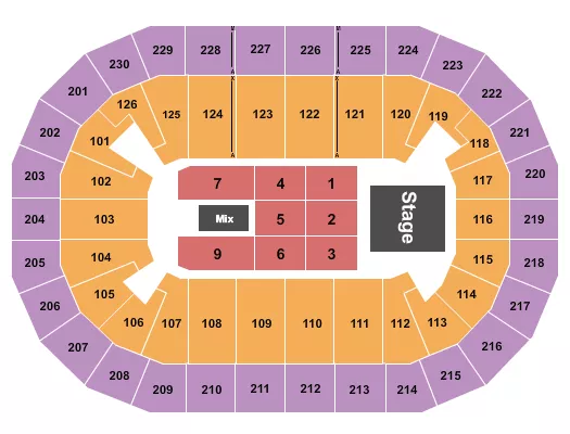 WEIRD AL Seating Map Seating Chart
