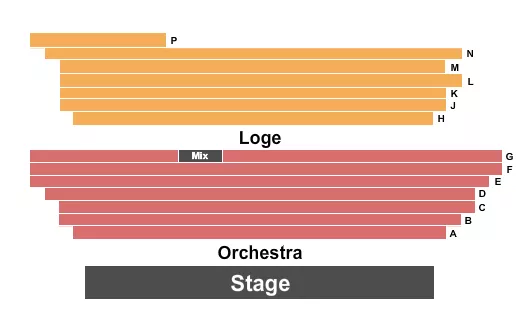 ENDSTAGE WITH LOGE Seating Map Seating Chart
