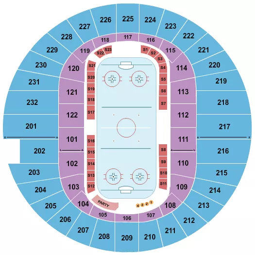 HOCKEY 2 Seating Map Seating Chart