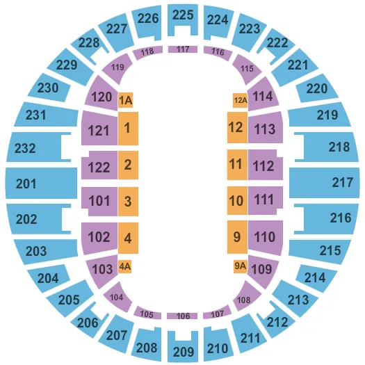 CIRCUS Seating Map Seating Chart