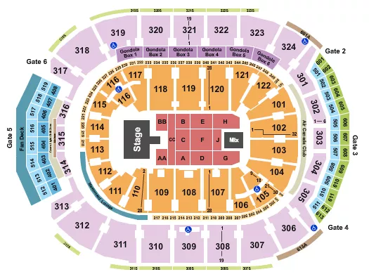 DAVIDO Seating Map Seating Chart