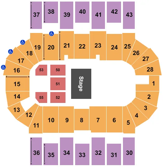 HALF HOUSE 2 Seating Map Seating Chart