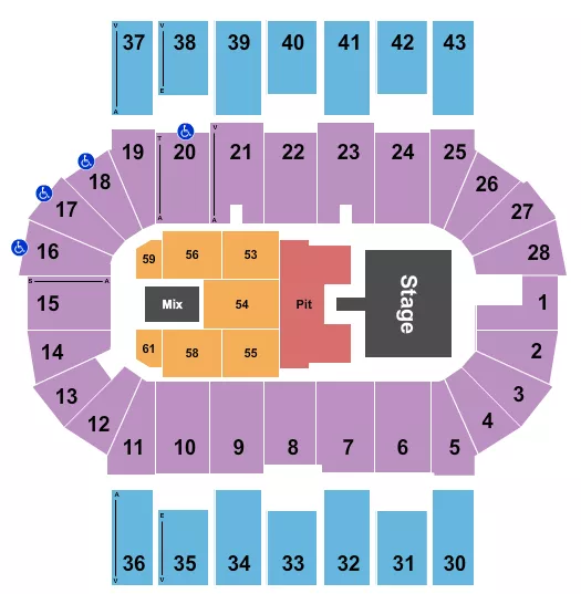 MOTHER MOTHER Seating Map Seating Chart