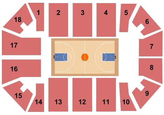 BASKETBALL Seating Map Seating Chart