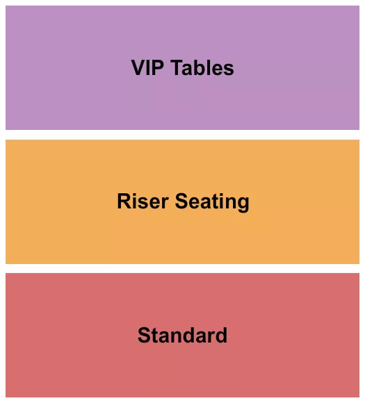 STANDARD RISER VIP Seating Map Seating Chart