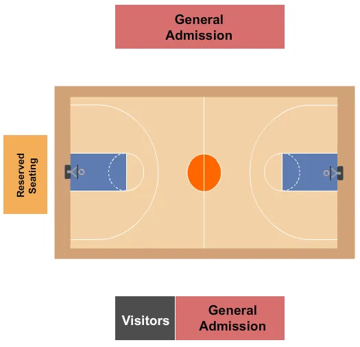 BASKETBALL Seating Map Seating Chart