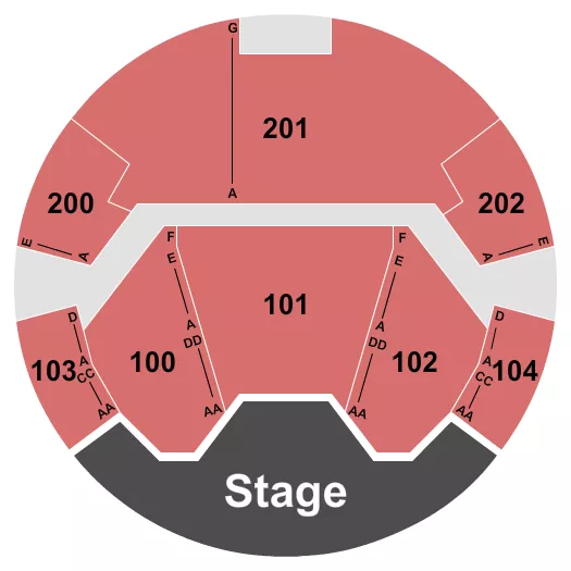 ENDSTAGE 2 Seating Map Seating Chart