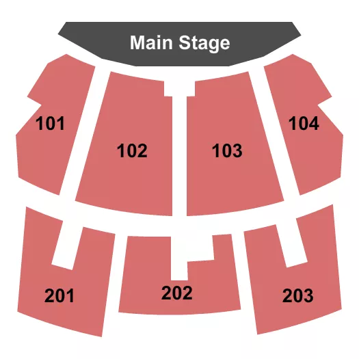 SIGHT SOUND THEATRES MO END STAGE Seating Map Seating Chart